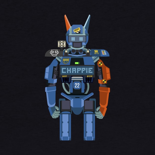 Chappie flat fanart by TIERRAdesigner